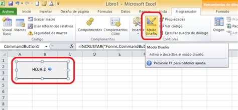 Vba Excel Crear Botones Archivo Excel