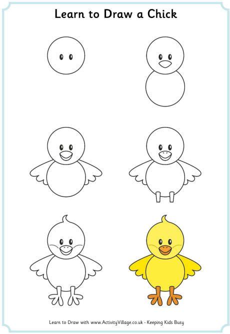 Learn To Draw A Chick Art Drawings For Kids Easy Drawings Drawing