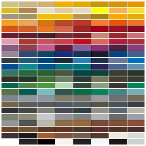 Ral Color Chart Paint Color Chart Ral Color Chart Ral Off Hot