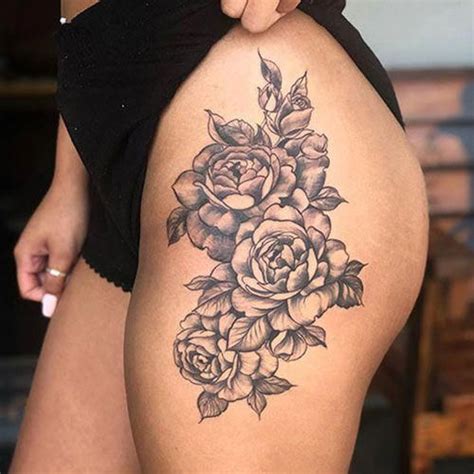 Flower Thigh Tattoos For Women Best Thigh Tattoos For