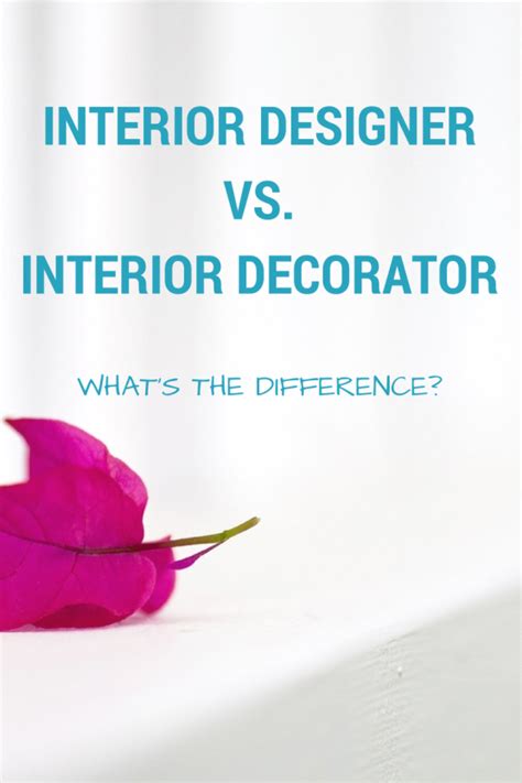 What Is The Difference Between Interior Designer And Interior Decorator