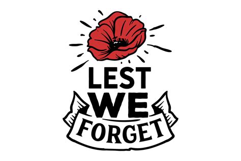 Lest We Forget SVG Cut file by Creative Fabrica Crafts · Creative Fabrica