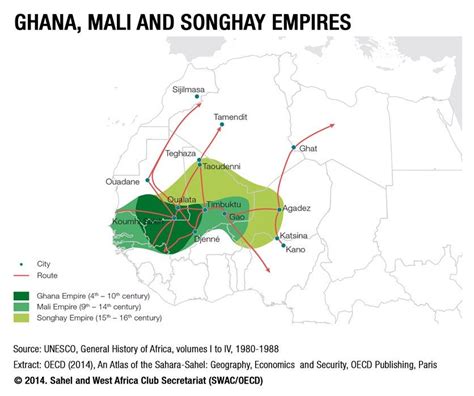 Ghana Empire Empire 4 Africa Map West Africa Songhai Empire Niger