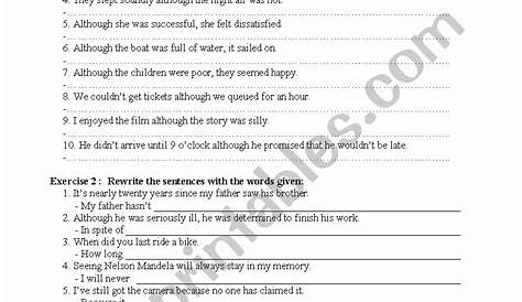 Clause And Phrase Worksheet