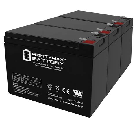 12V 10AH SLA Battery Replacement for CooPower CP12-10 - 3 Pack - Walmart.com - Walmart.com