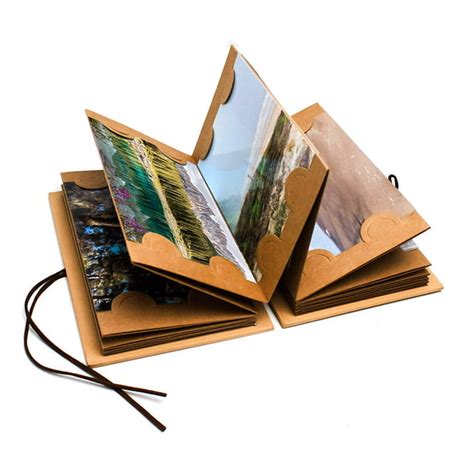 Bastex Small Scrapbook Kraft Hardcover Photo Album Fits 4x6 Inch Photos Perfect For Diy Hand