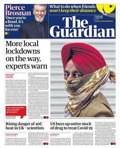 The Guardian July Newspaper Get Your Digital Subscription