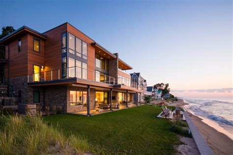 Lucid Architecture Modern Beach House Front Lucid Architecture