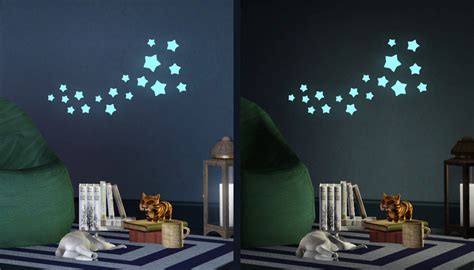 Mod The Sims Glow In The Dark Stars Wall Decal