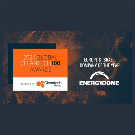Energy Dome Awarded Company of the Year for Europe & Israel by