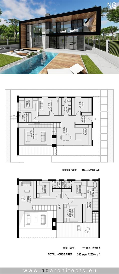 Contemporary House Floor Plan Architects House Plans 116267 Gambaran