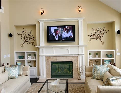 Mounting Tv Over Fireplace Where To Put Components Home Design Ideas