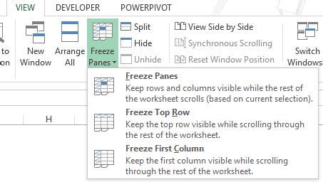 More often than not, you'll probably only freeze 1 or 2 rows or column, but excel doesn't limit how many of either you can freeze, which can come in in this example, we want to freeze rows 1 to 6, so we've selected row 7. Excel Freeze Panes: Use it to Lock Row/Column Headers