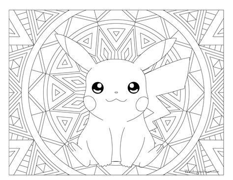 Pikachu clipart colouring page, Pikachu colouring page Transparent FREE