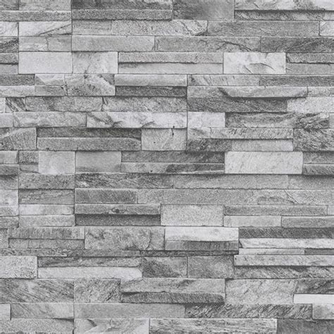 Pands International Slate Brick Pattern Faux Stone Effect