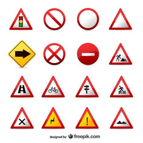 Free Vector Traffic Signs Set