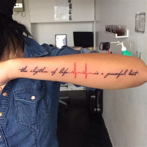 55 memorable and intriguing heartbeat tattoo ideas