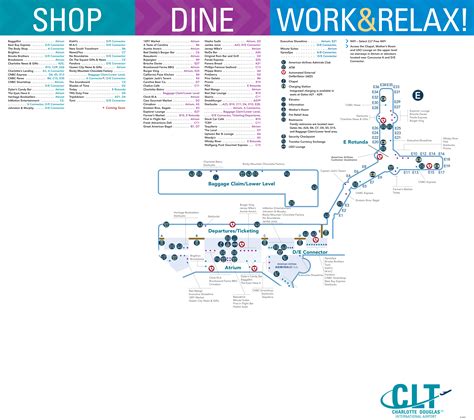 Charlotte Clt Airport Terminal Map