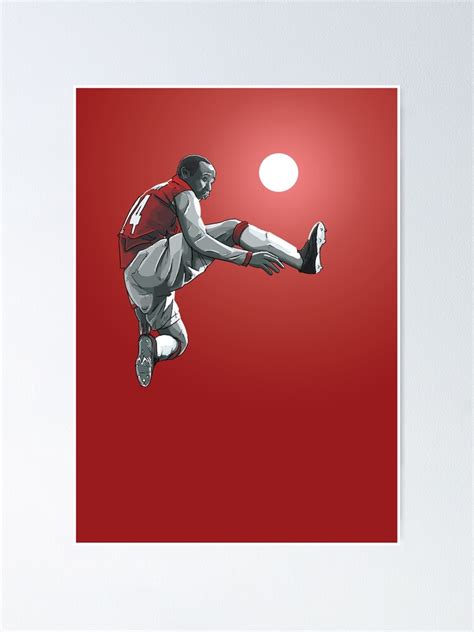Thierry Henry Arsenal Football Artwork Poster By Barrymasterson