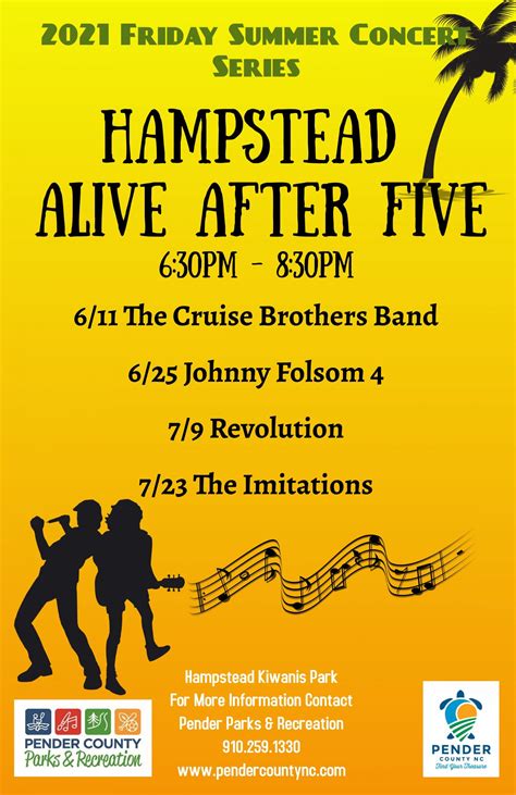 Alive After Five Concerts Topsail Magazine