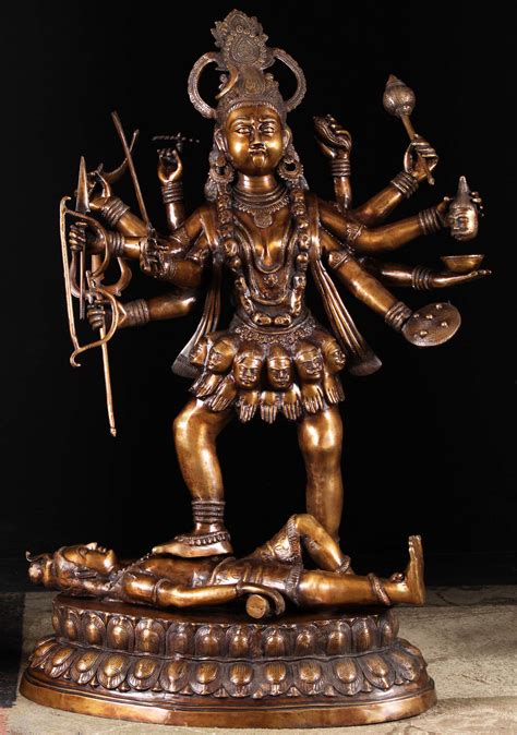 Art And Collectibles Goddess Kali Brass Statue Figurines