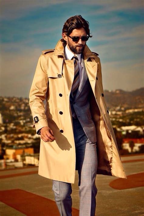 Mens Outfits Men S Trench Coat Trench Coat Outfit