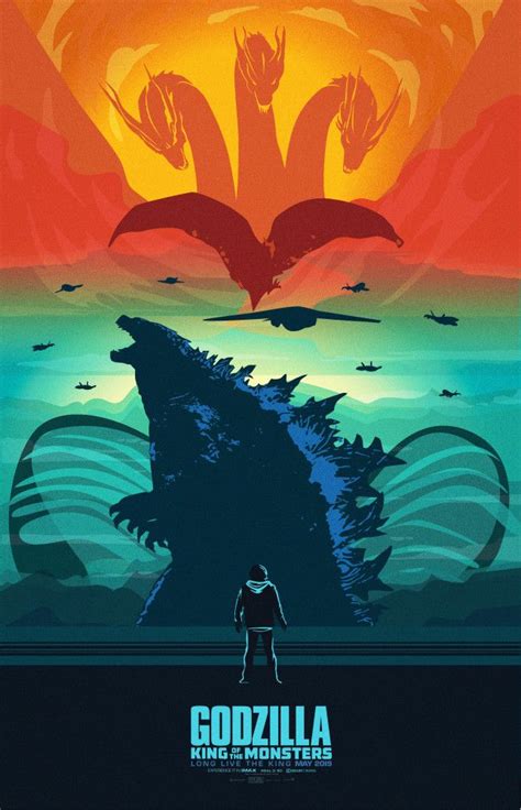 Godzilla King Of Monsters Poster Sketsa