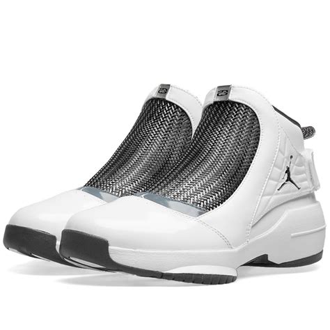 Air Jordan 19 Retro White Chrome And Flint Grey End