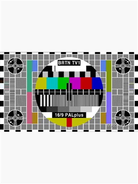 Tv Test Pattern Philips Pm5644 Sticker For Sale By Muscularteeth