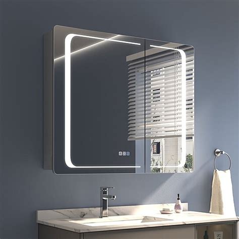 Buy Exbrite 36 W X 30 H Led Lighted Bathroom Medicine Cabinet With