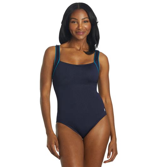 Tyr Womens Hexa Square Neck Controlfit One Piece Swimsuit At