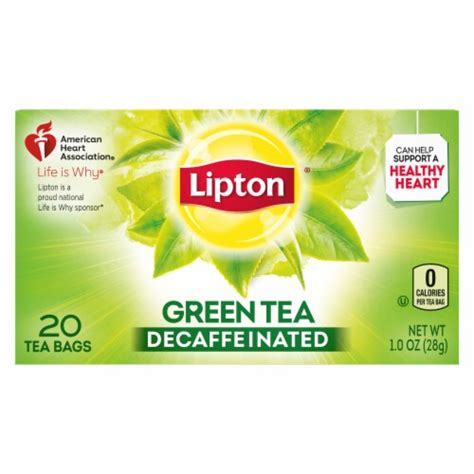Lipton Decaffeinated Green Tea Bags 20 Ct Ralphs
