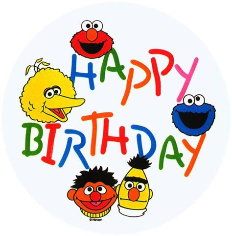 Sesame Street Characters Birthday