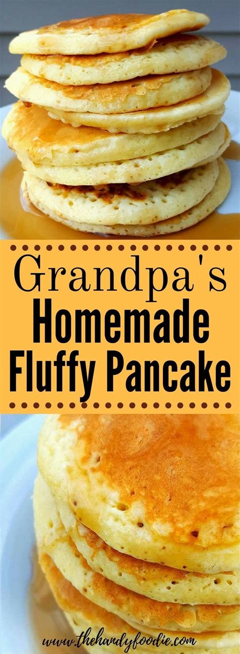 Grandpas Homemade Fluffy Pancake Recipe Breakfast