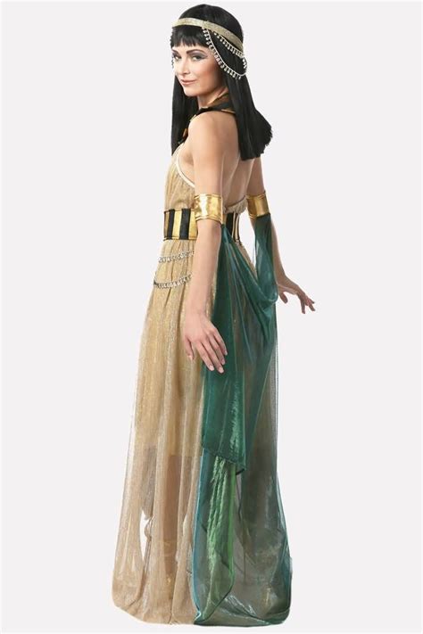 Women Khaki Dress Cleopatra Halloween Cosplay Costume M Cleopatra