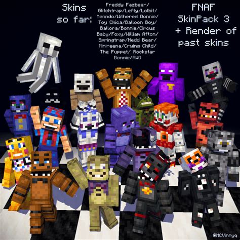 Heyo I Made Even More Miscellaneous Minecraft Fnaf Skins Here Is A