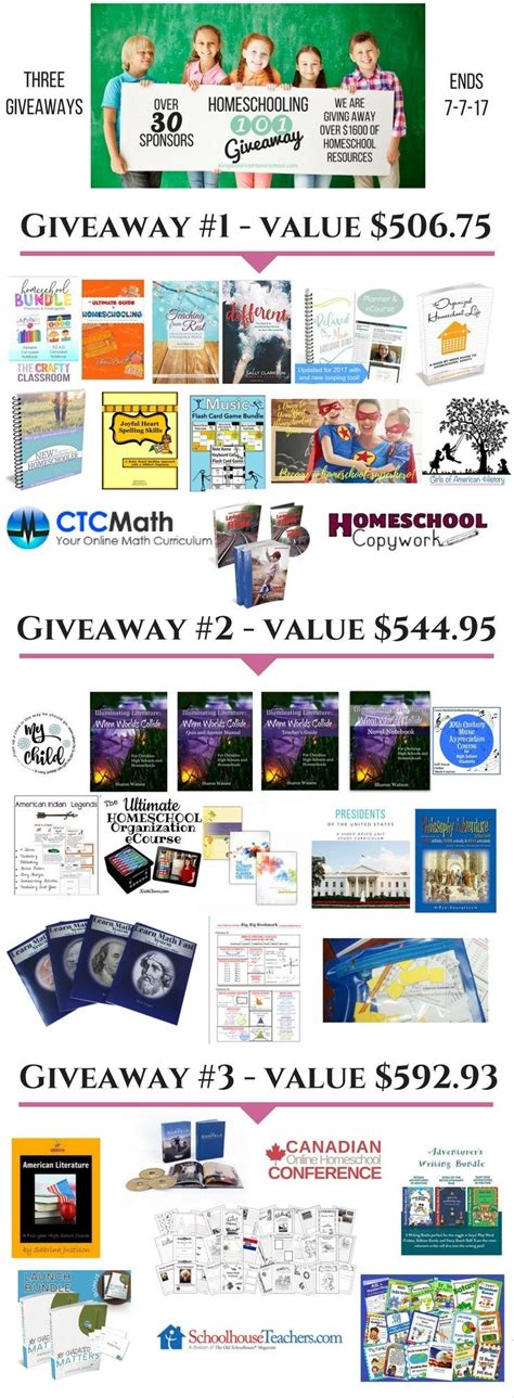 Wondering how to start homeschooling? Great Homeschool Giveaway. Enter now. http ...