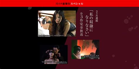 月イチ衝撃作スペシャル 3ヶ月連続「私の奴隷になりなさい」全3作完全放送｜日本映画・邦画を見るなら日本映画専門チャンネル