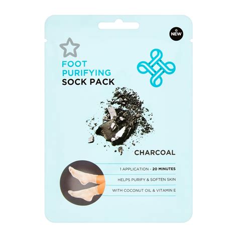 Buy Superdrug Nourishing Foot Sock Pack Mask Charcoal 1pair Watsons