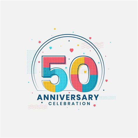 50th Anniversary Celebration Luxurious 50 Years Anniversary Logo