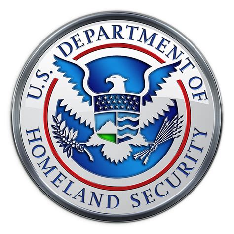 Department Of Homeland Security D H S Emblem On Blue Velvet Beach