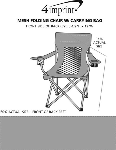 Mesh Folding Chair With Carrying Bag 100471