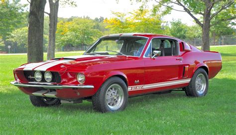 Candy Apple Red 1967 Ford Mustang Shelby Gt 500 Fastback