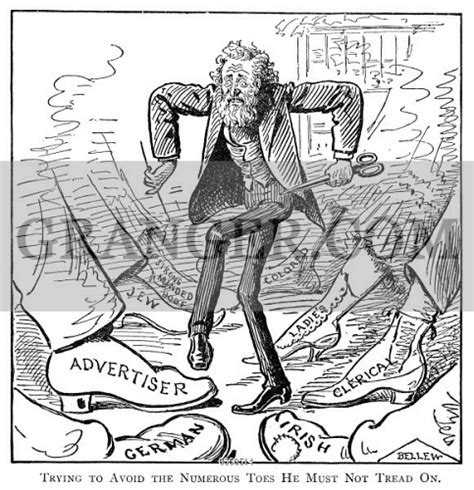Image Of Cartoon Newspaper Editor The Bold Editor Of The Period
