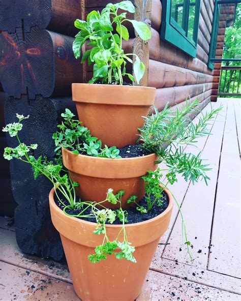 Herb Tower Use Glass Mason Jars And Place Pot On Top Fill With Dirt