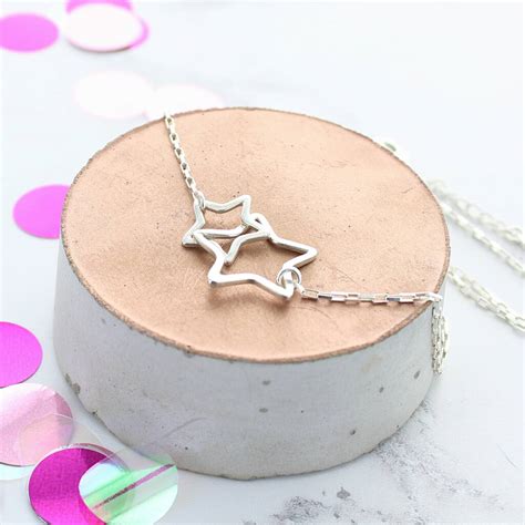 Infinity Interlocking Sterling Silver Stars Necklace By Francesca Rossi