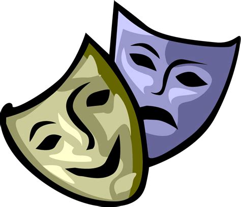 Theatre Masks Clip Art Library