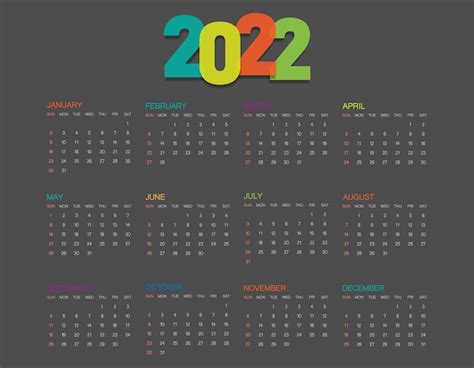Premium Vector Abstract Elegant Background Calendar 2022