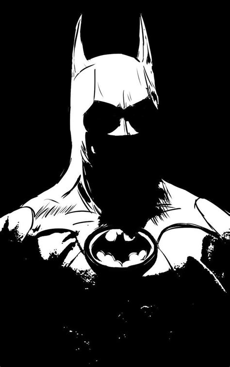 Batman Black And White By Darranged On Deviantart Batman