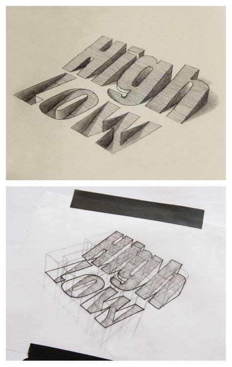 How To Draw 3d Letters In One Point Perspective Perspective Drawing